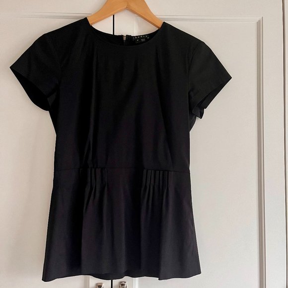 THEORY Black Tailored Top - Picture 1 of 4